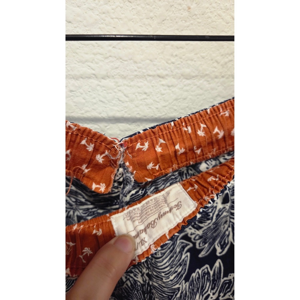 Tommy Bahama Floral Pajama‎ Pants  Cotton Drawstring Navy Tropical Loungewear XL - Picture 8 of 9